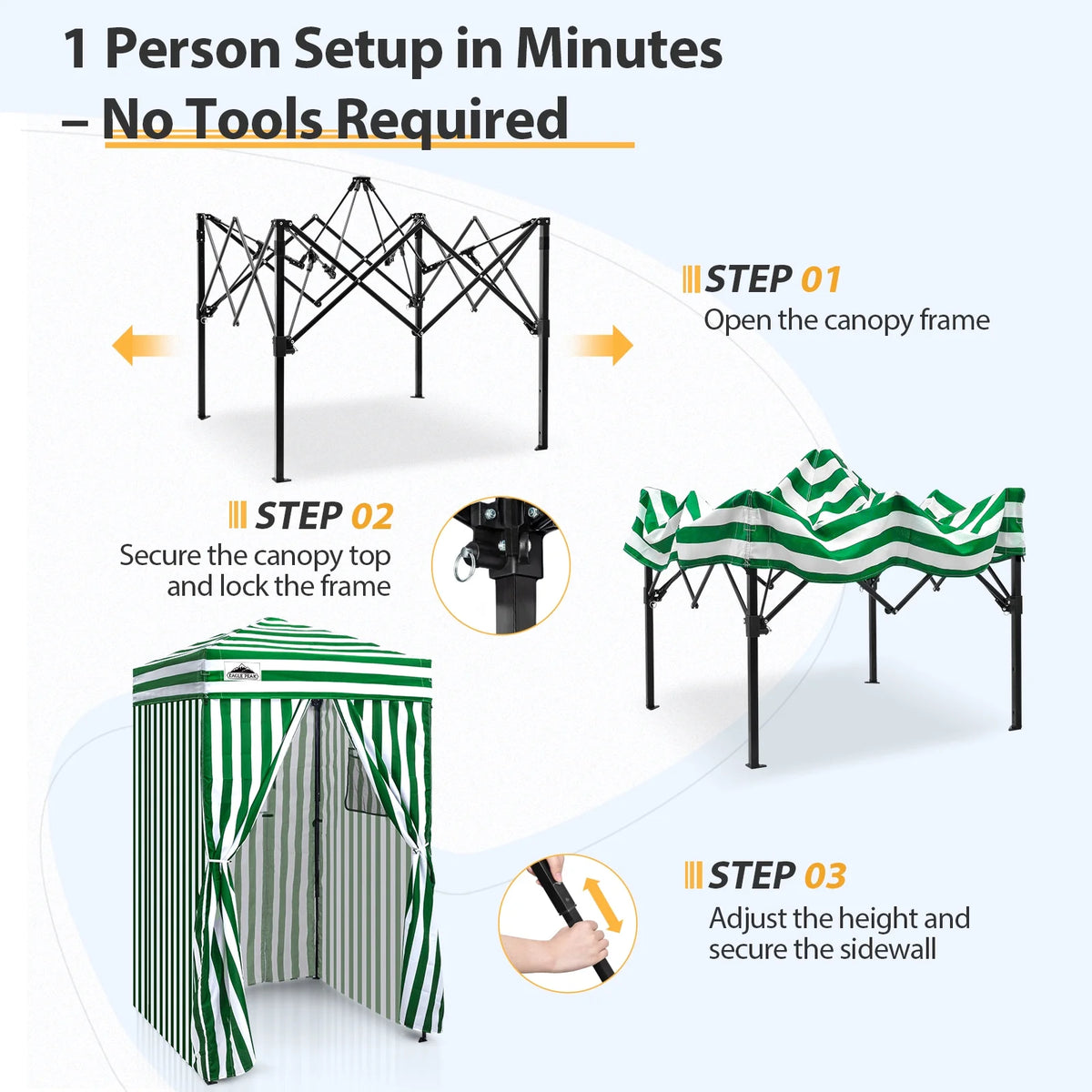 EAGLE PEAK Flex Ultra Compact 4 ft x 4 ft Pop-up Changing Room Canopy, Portable Privacy Cabana