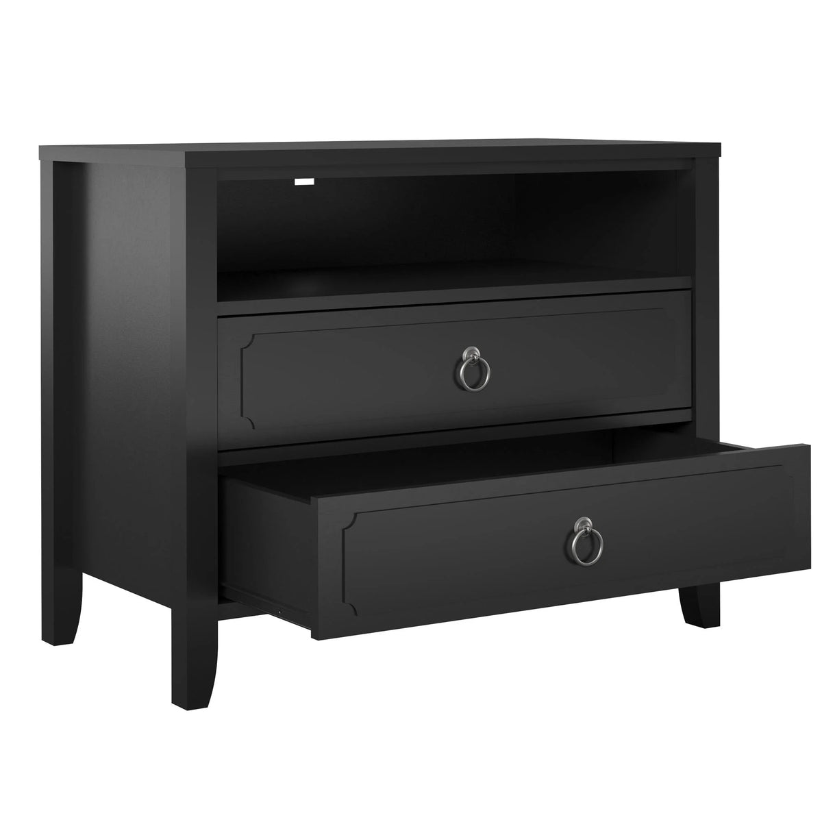 Her Majesty 2 Drawer Nightstand, Mustard Yellow