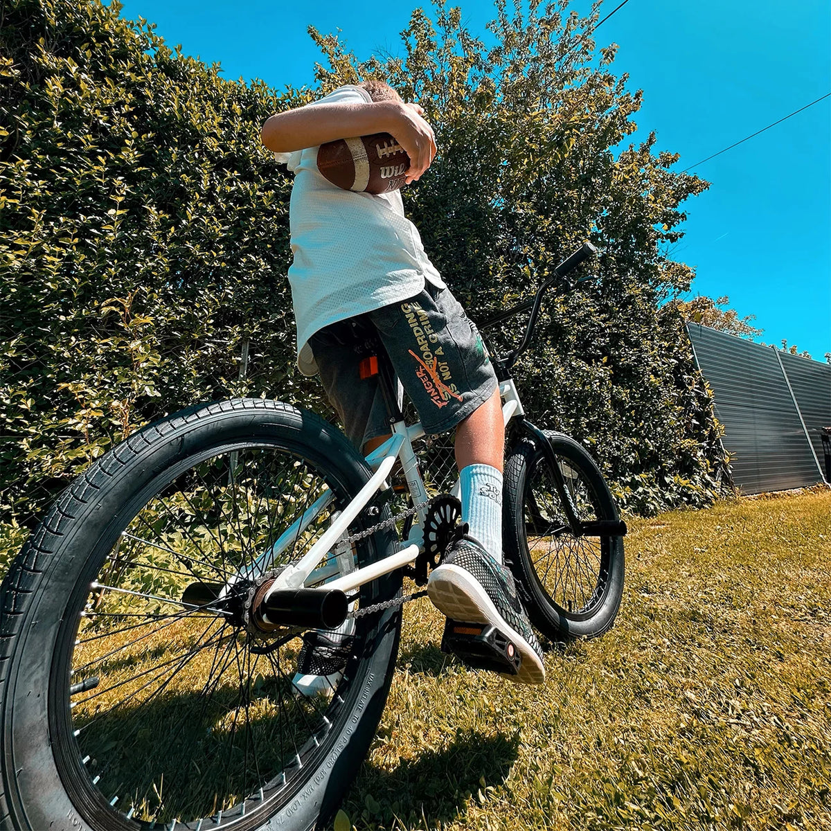 cubsala 20 in Freestyle BMX Kids Bike for Age 6-14 Years Old Boys Girls , Black & Green
