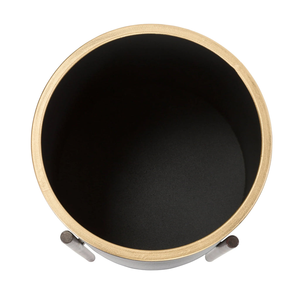 Jaxon Modern Black Planters (Set of 2)