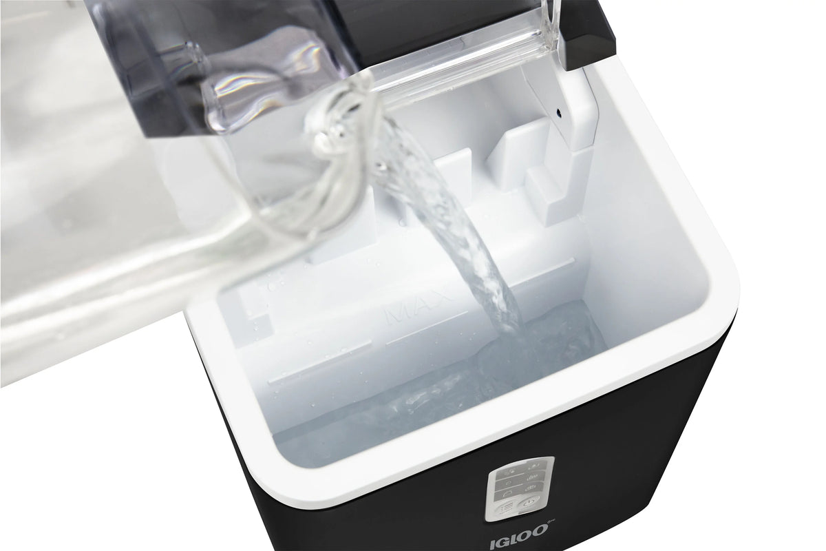 Igloo Automatic Ice Machine Self Cleaning Countertop Ice Maker for Water Bottle & Drinks, Aqua
