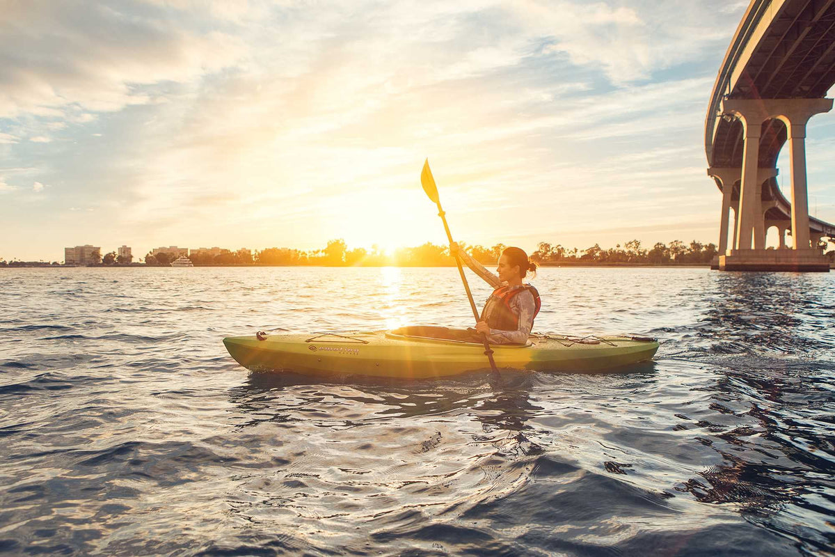 Lifetime Tide 123 inch Sit-Inside Kayak, Lemongrass Fusion (90848)