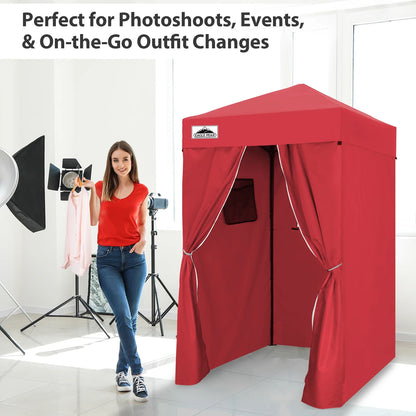 EAGLE PEAK Flex Ultra Compact 4 ft x 4 ft Pop-up Changing Room Canopy, Portable Privacy Cabana