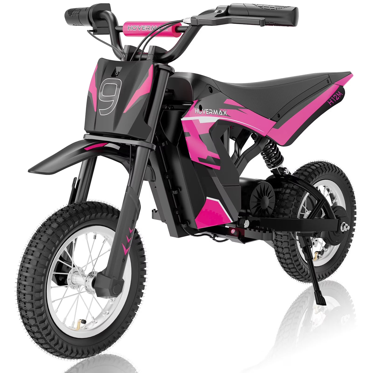 HOVERMAX H12M 36V Electric Dirt Bike, 300W Electric Motorcycle 15.5MPH Max Speed, Ride On Toys motocross for Kids Teens, Blue