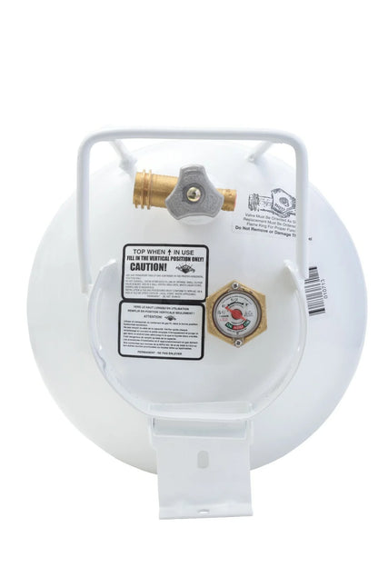 NEW 20 lb Horizontal Propane Tank Refillable Cylinder with OPD Valve and Gauge
