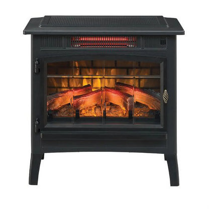Duraflame 3D Black Infrared Electric Fireplace Stove with Remote Control - DFI-5010-01