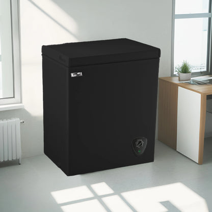 5 Cu ft Freezer, Chest Freezer,Black