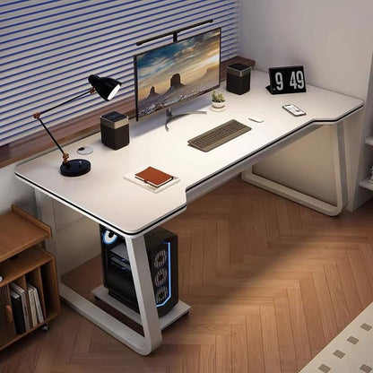 WXJHL Gaming Desk Computer Writing Table Student Art Modren Simple Style PC Wood Suitable Portable Desk for Home, Office,Bedroom��39.3''*19.6''White��