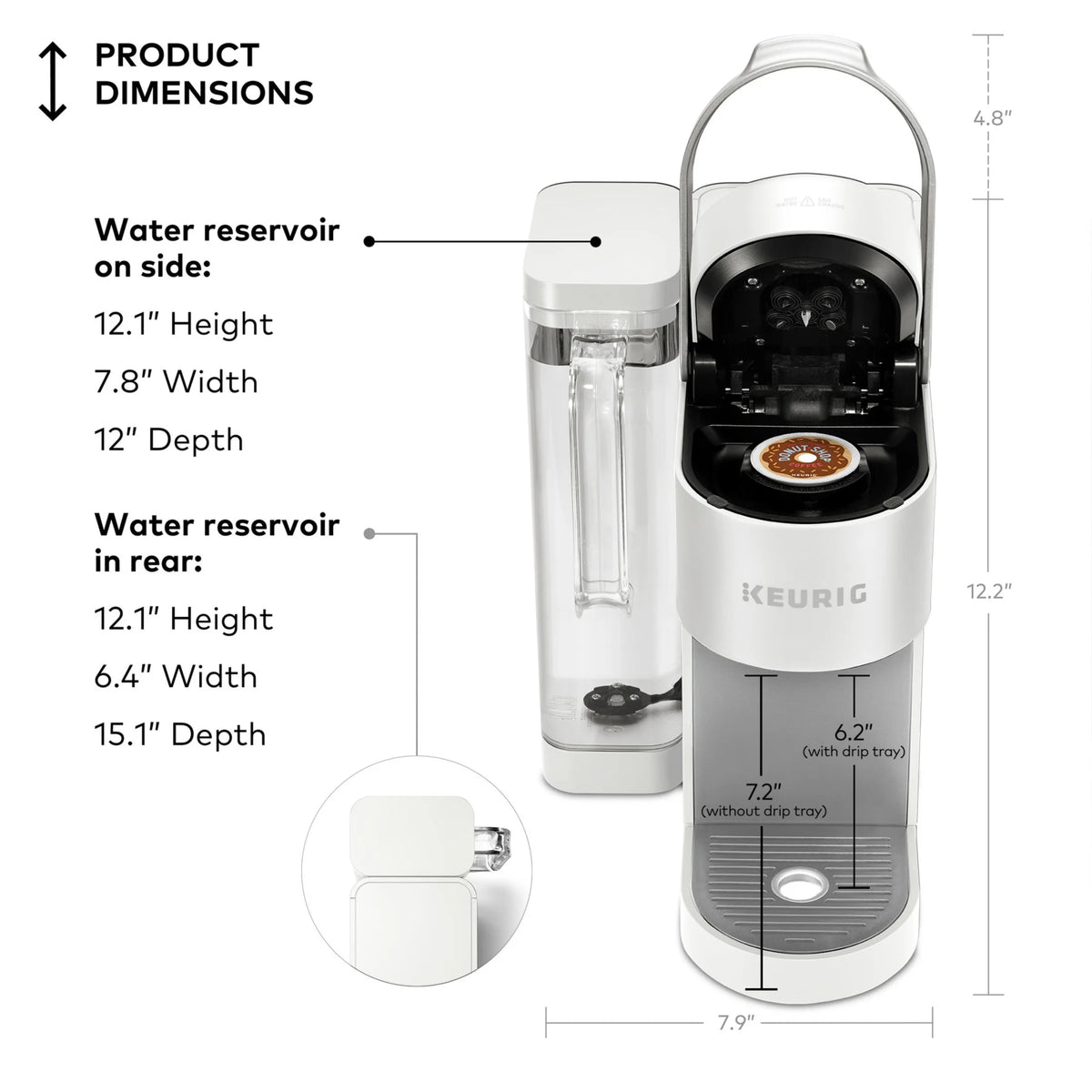 Keurig K-Supreme Black Single-Serve K-Cup Pod Coffee Maker