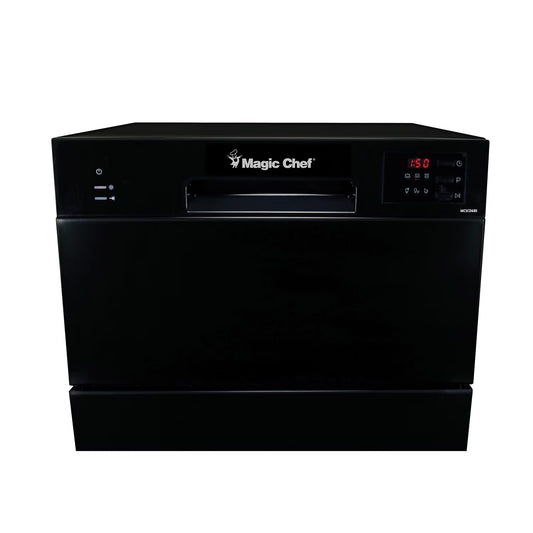 Magic Chef Energy Star 6-Place Setting Countertop Dishwasher (Model MCSCD6W5)  Fits under cabinetry as it sits 17.2" Tall