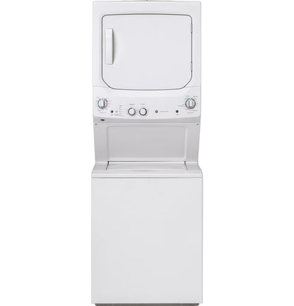 GE Unitized Spacemaker 3.8 DOE cu. ft. Stainless Steel Washer and 5.9 cu. ft. Gas Dryer