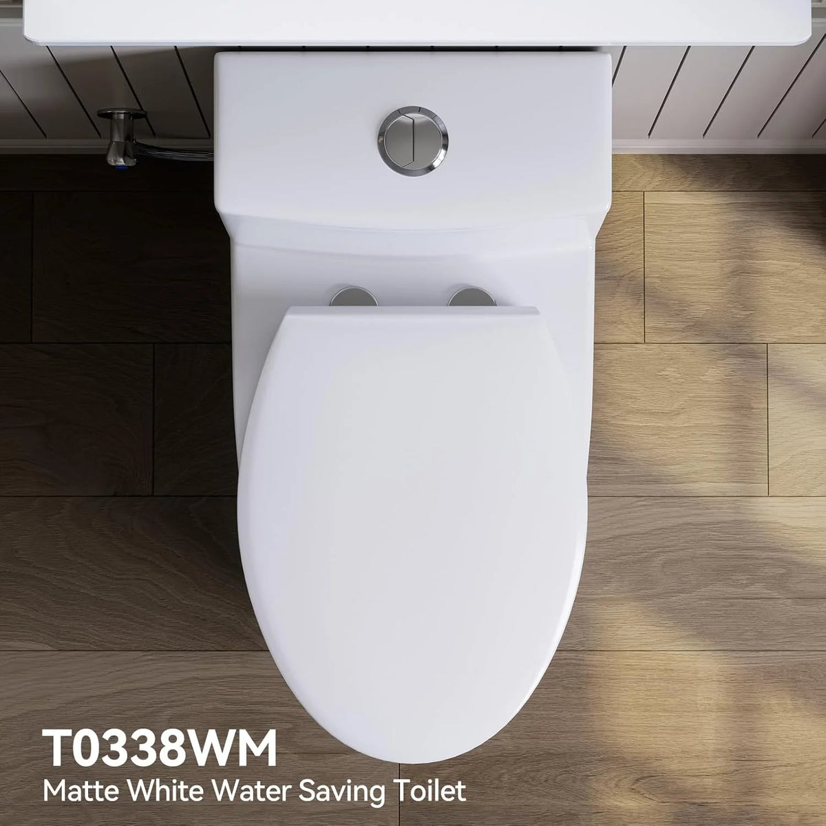 HOROW Compact One Piece Toilet with Comfort Seat ADA Height 17.3" Elongated Dual Flush 0.8/1.28 GPF