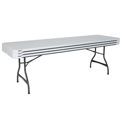 Lifetime 8 ft. Commercial Nesting Rectangle Folding Table for Indoor/Outdoor Use