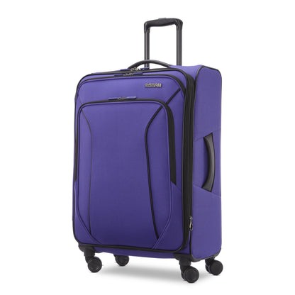 American Tourister X-Lite 3-Piece Luggage Set with Spinner Wheels - Light Grey