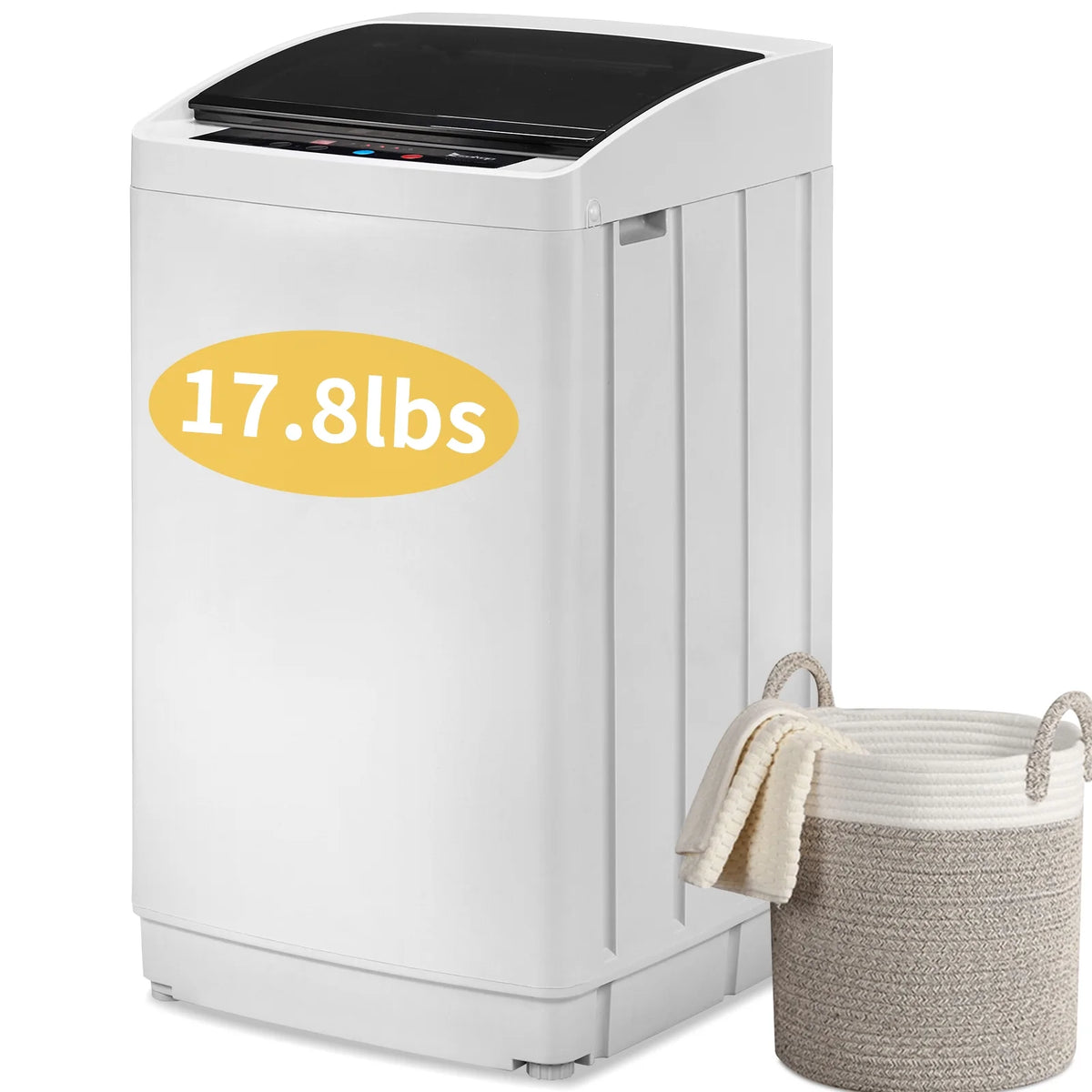 Ktaxon 17.8lbs Portable Fully Automatic Washing Machine W/ Drain Pump