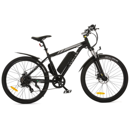 Ecotric Black 26 In. 36V 350W Electric City Bicycle e-Bike Removable Battery 7 Speed Pedal Assist