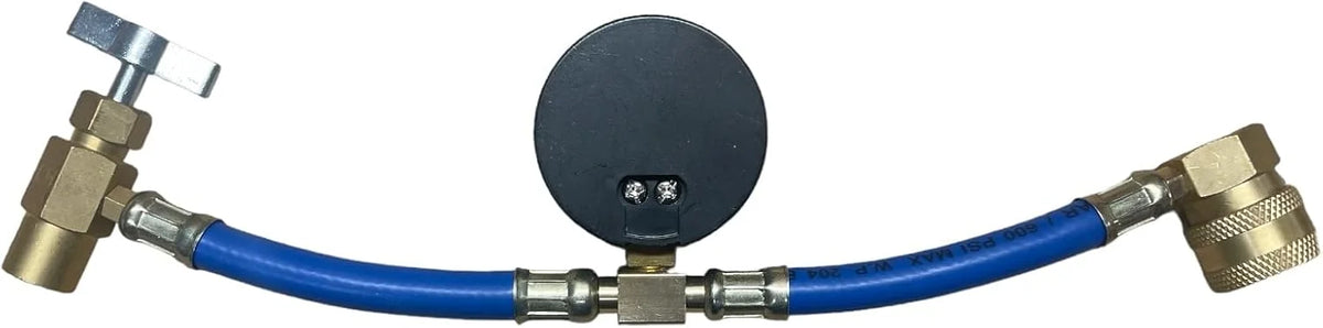 Honeywell R1234yf Solstice HFO Refrigerant MVAC 4 Cans HD Brass Can Tap Gauge Top Off Kit