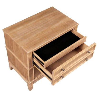 Solid Wood Nightstand with 3 Drawers,Modern End Table Storage Chest Bedside Table Sofa Table Storage Cabinet for Living Room,Bedroom