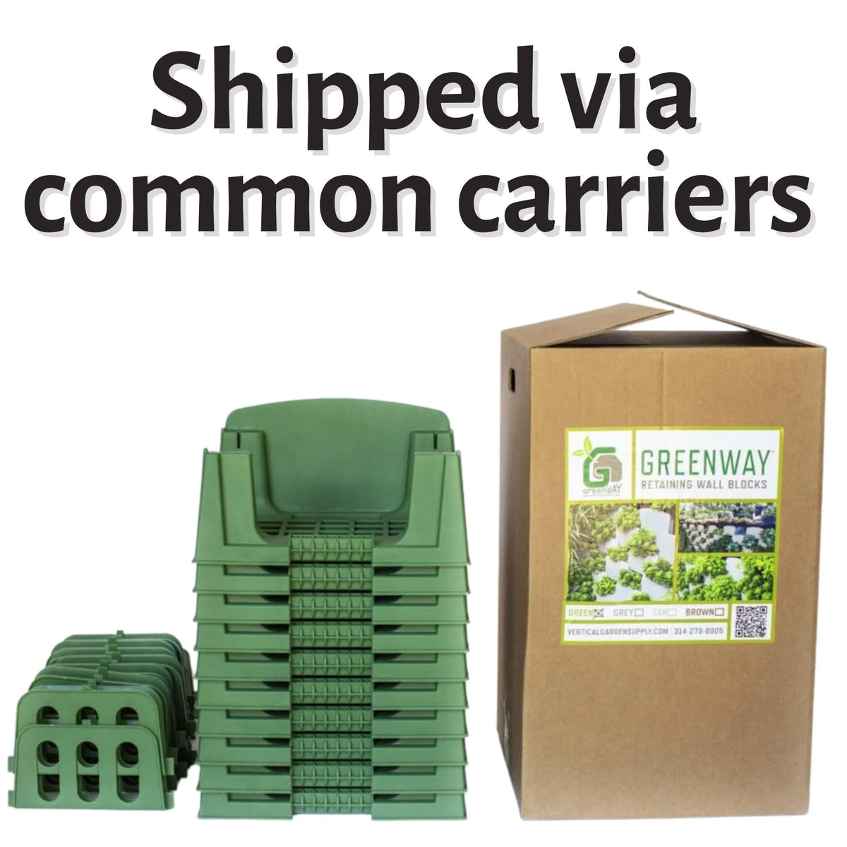 Varden Retaining Wall Block - Lightweight, Easy to Install, Shippable 10 Count Box