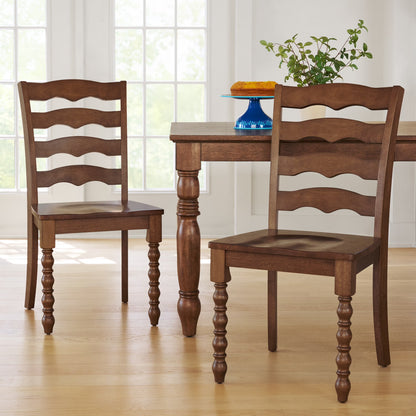 Pioneer Woman Harper Solid Wood Dining Chairs, 2 Pack, White
