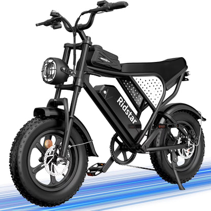 1500W MTB Electric Bicycle 48V 20Ah Removable Battery E-Bike��Electric Bike for Adults 20" Fat Tire Electric Motorcycle, Shimano 7 speed Full Suspension Mountain Bike UL2849