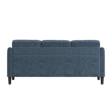 Mainstays Westley Swoop Arm Sofa, Burnt Orange