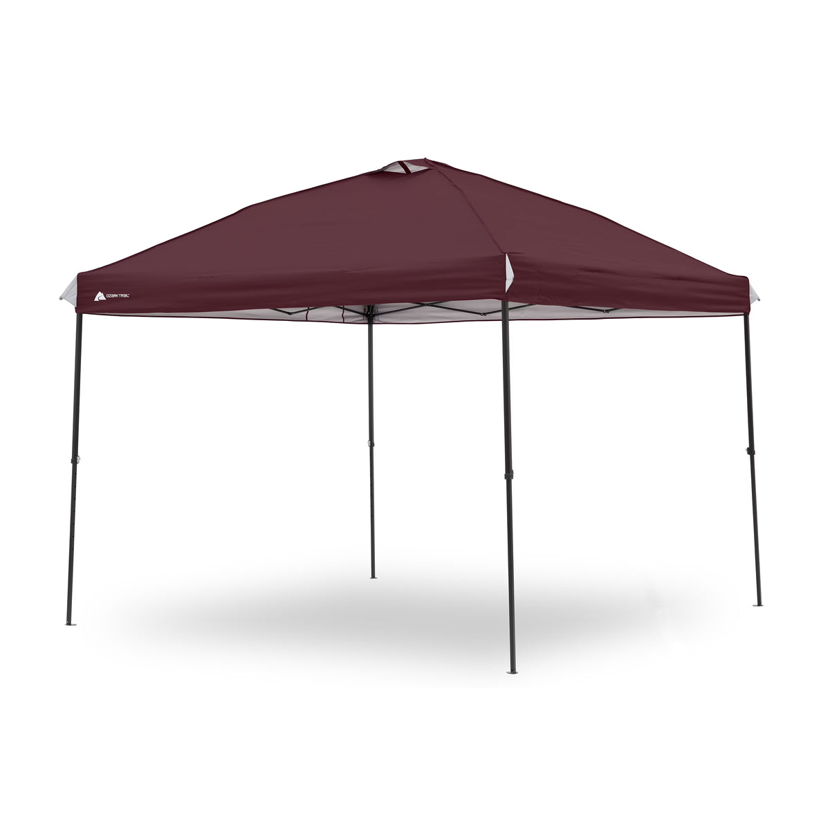 Ozark Trail 10x10 Instant Pop Up Canopy Tent with Simple Push Setup �?Straight Leg Pop-Up Tent for Tailgating, Camping & Events, White