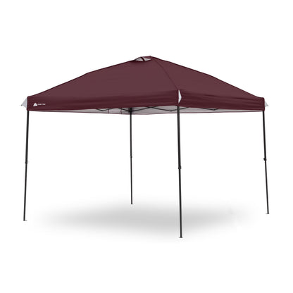 Ozark Trail 10x10 Instant Pop Up Canopy Tent with Simple Push Setup �?Straight Leg Pop-Up Tent for Tailgating, Camping & Events, White