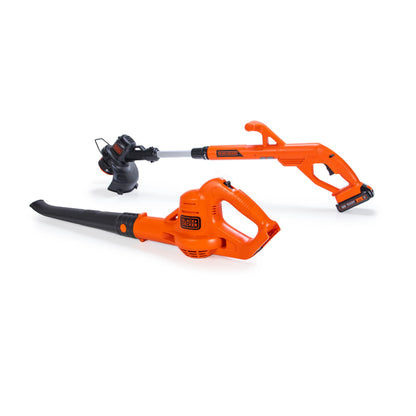 BLACK+DECKER 20V MAX* Lithium 10 In. String Trimmer/Edger + Hard Surface Sweeper Combo Kit, LCC221