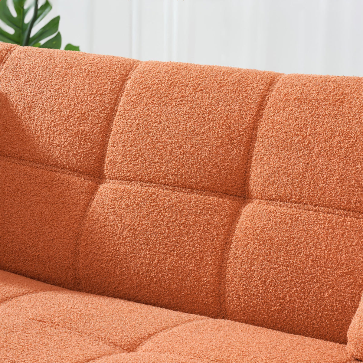 Futon Sofa Bed,Convertible Double Sofa Bed with Folding Armrests for Living Rooms and Small Spaces,Beige