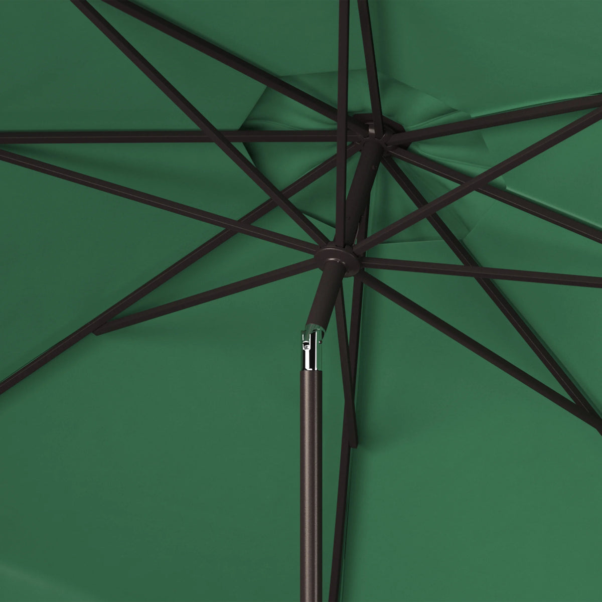 Safavieh Venice 9' Market Crank Tilt Patio Umbrella, Navy/White
