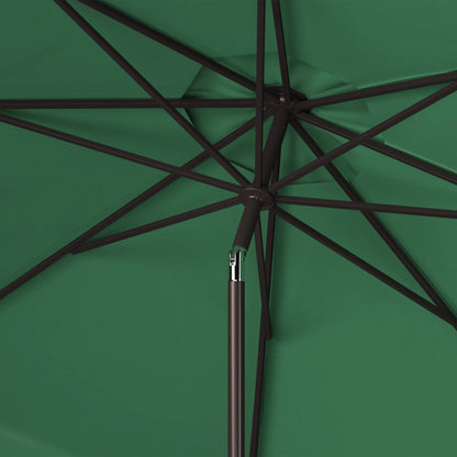 Safavieh Venice 9' Market Crank Tilt Patio Umbrella, Navy/White