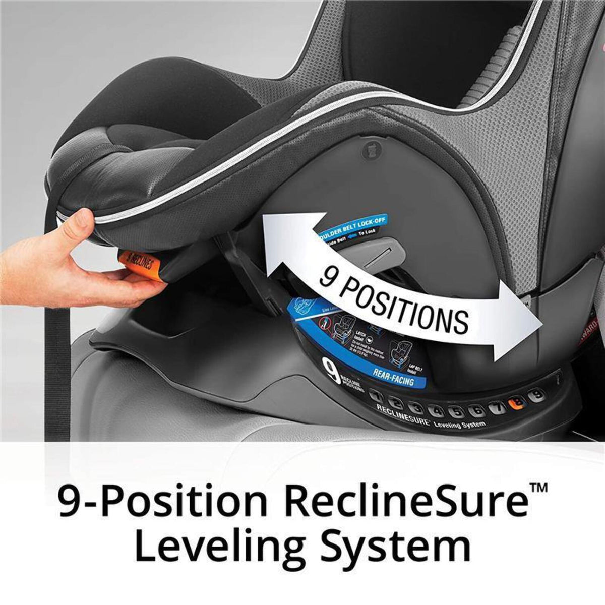 Chicco NextFit Max Zip Air Convertible Car Seat - Atmosphere (Black)