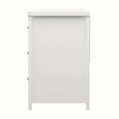 Living Essentials by Hillsdale Harmony Wood 6 Drawer Dresser, Matte White