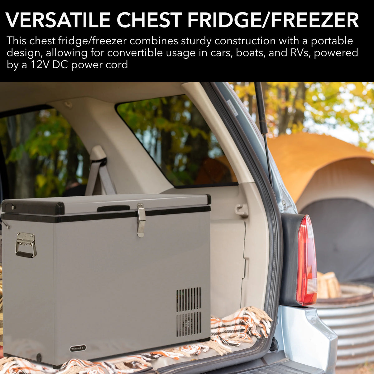 Whynter 65 Quart Portable Fridge/Freezer, Stainless Steel