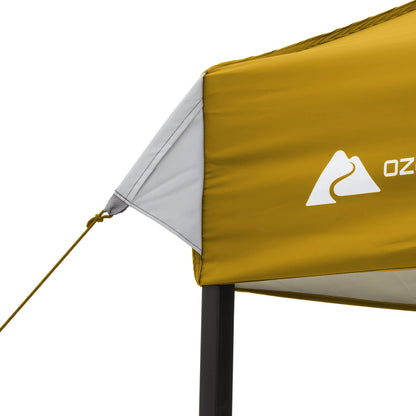 Ozark Trail 10x10 Instant Pop Up Canopy Tent with Simple Push Setup �?Straight Leg Pop-Up Tent for Tailgating, Camping & Events, White