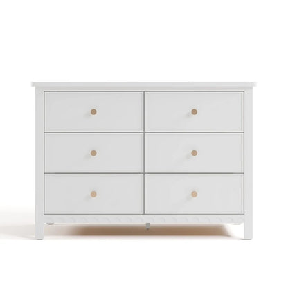 Graco Sasha 6 Drawer Nursery Double Dresser, Blush
