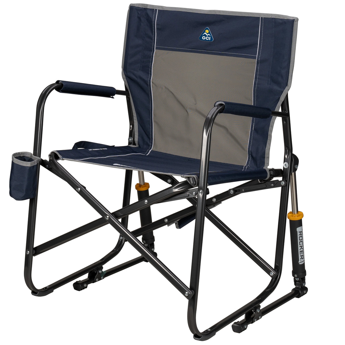 GCI Outdoor Freestyle Rocker Foldable Rocking Camp Chair, Maroon