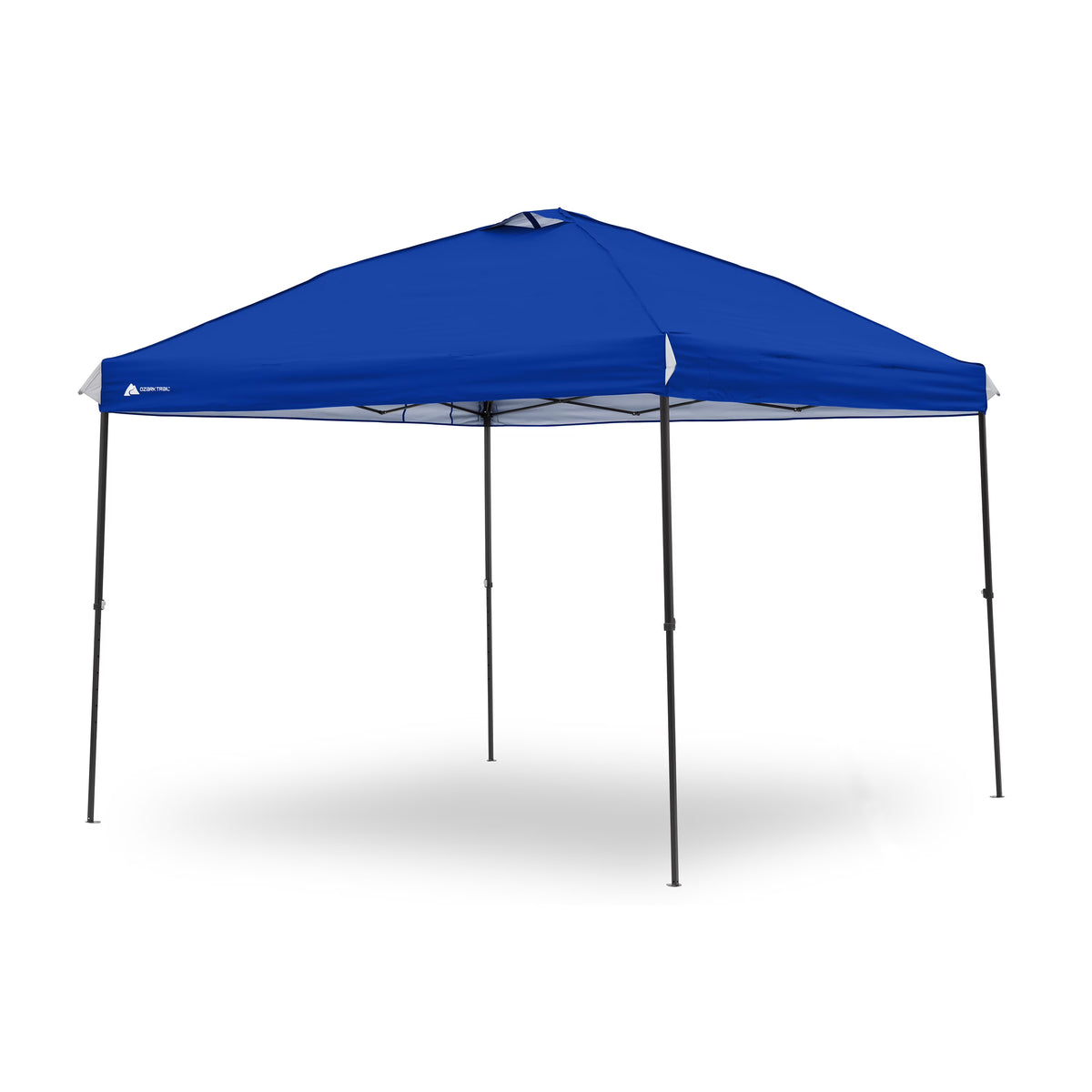 Ozark Trail 10x10 Instant Pop Up Canopy Tent with Simple Push Setup �?Straight Leg Pop-Up Tent for Tailgating, Camping & Events, White