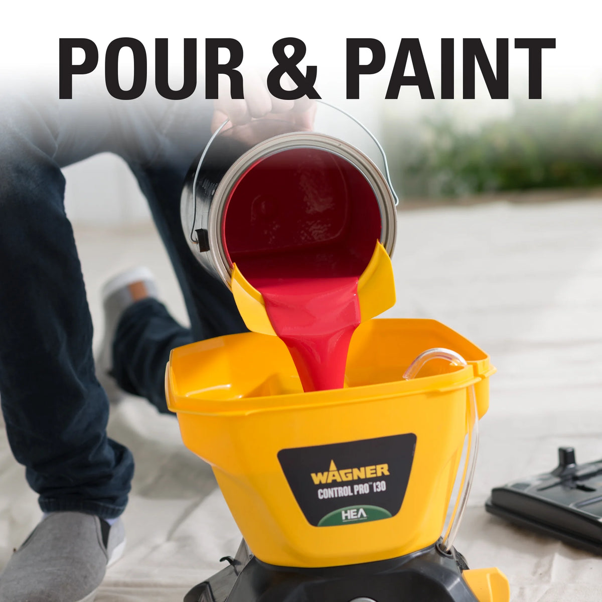 Wagner 0580678 Control Pro 130 Power Tank Paint Sprayer, High Efficiency Airless with Low Overspray