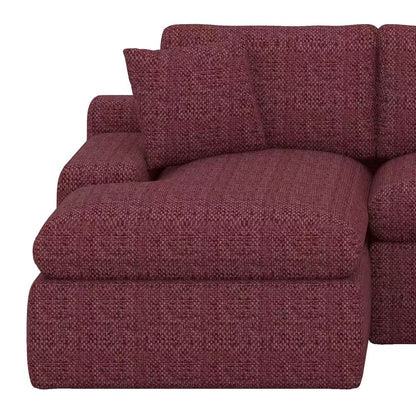 BEBPILOO Modular Chenille 107.9" Sofa with Flexible Configuration, Double - Layer Cushions, Deep Seating & Side Storage Pockets, Full-compressed Sofa for Living Room, Gray