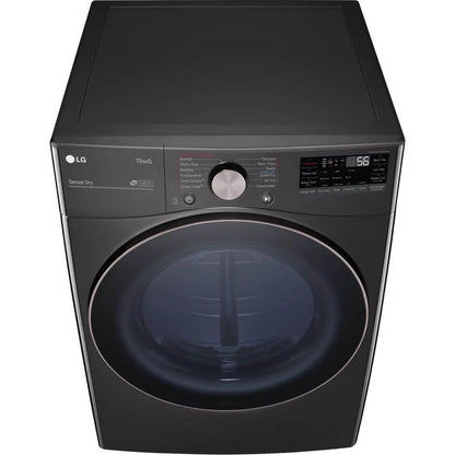 LG DLEX4000B 7.4 Cu. Ft. Ultra Large Capacity Smart wi-fi Enabled Front Load Electric Dryer with TurboSteam? and