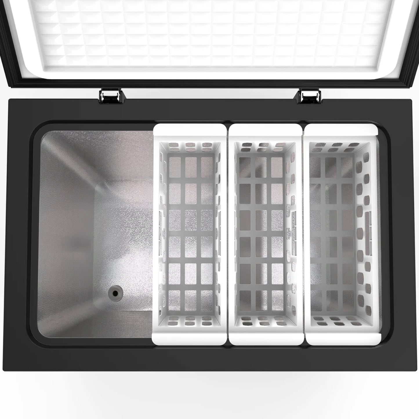 KNDKO 7.0 cu.ft. Chest Freezer with Adjustable Temperature, Free Standing Top Open Door Compact Freezer with Removable Basket for Kitchen/Home/Bar/Garage/Office