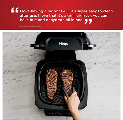 Ninja AG301 Foodi 5-in-1 Indoor Grill with 4-Quart Air Fryer