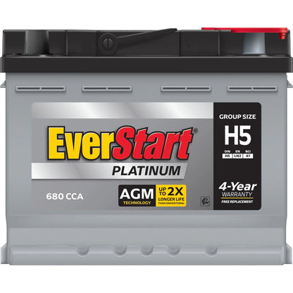 EverStart Platinum BOXED AGM Automotive Battery, Group Size H5 12 Volt, 680 CCA
