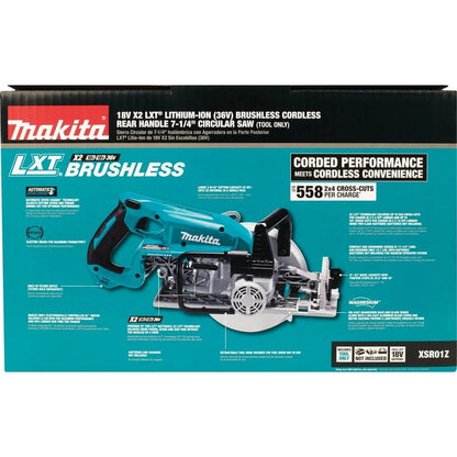 Makita Circular Saw, 7.25 in Dia, 5100 RPM XSR01Z