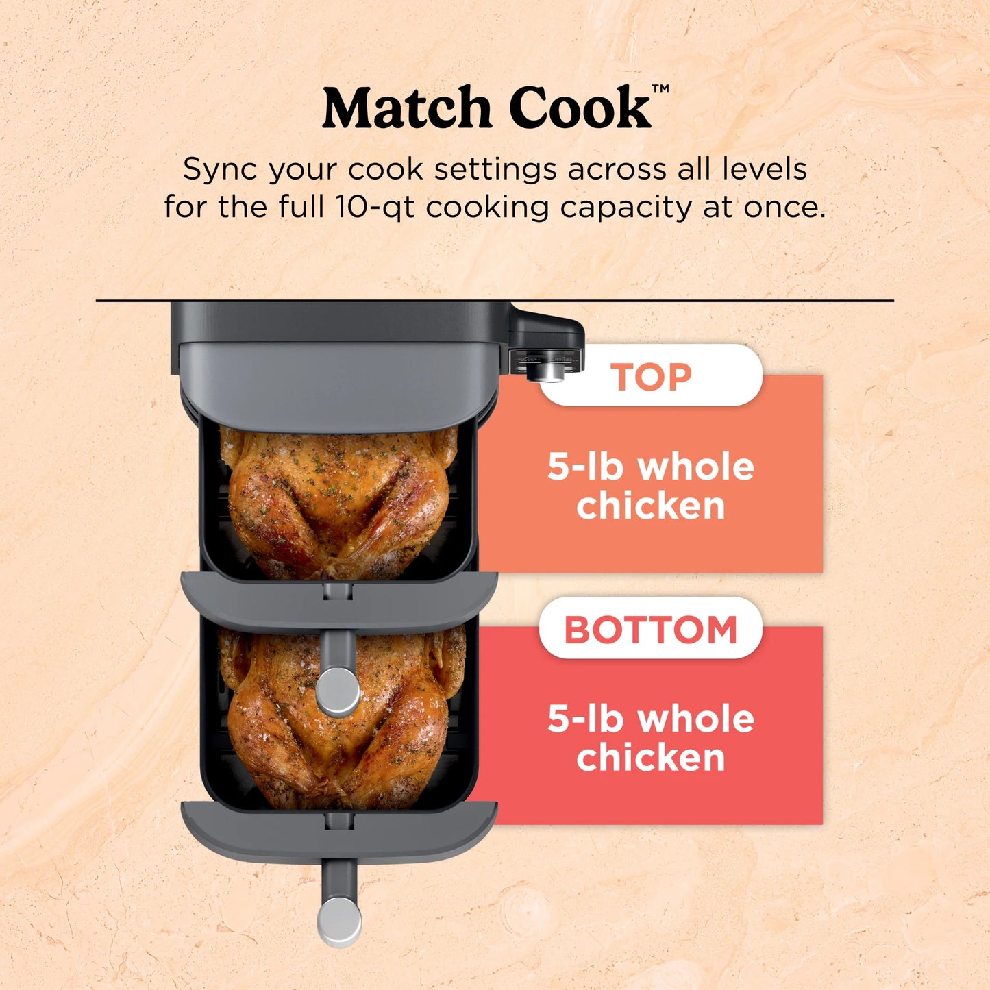 Ninja DoubleStack XL 10 QT 2-Basket Air Fryer