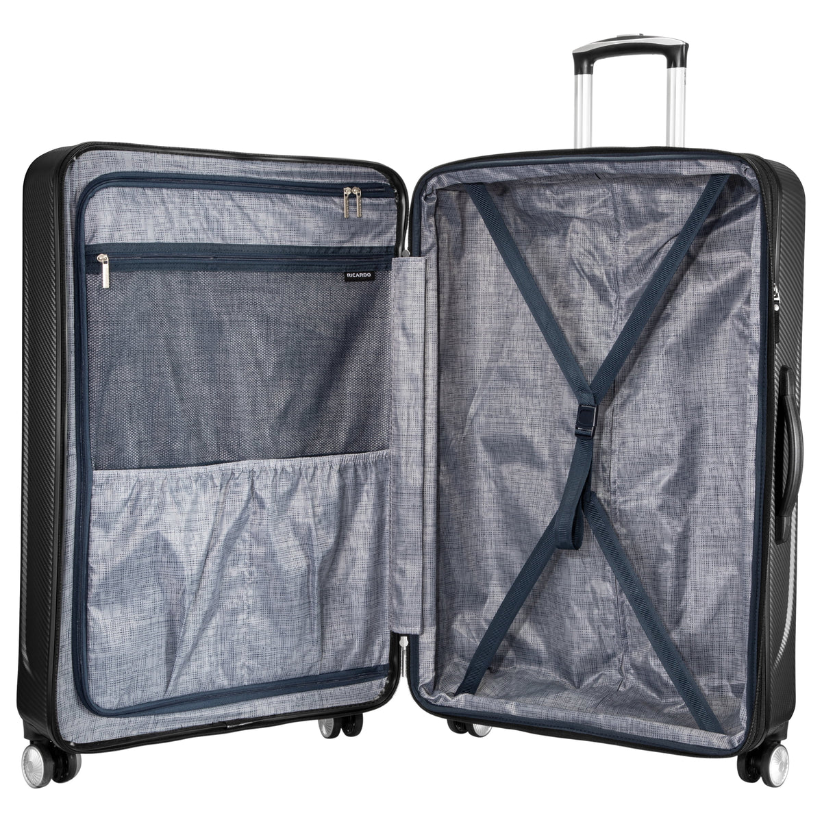 Ricardo Beverly Hills Anchor Bay Hardside 29" Expandable Checked Spinner Luggage, Charcoal