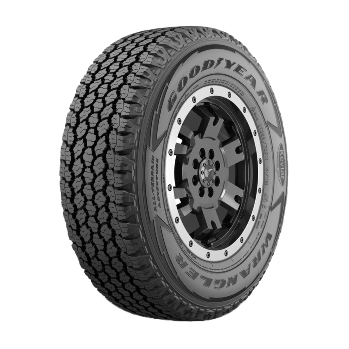 Goodyear Wrangler All-Terrain Adventure with Kevlar All Terrain 275/55R20 113T Light Truck Tire