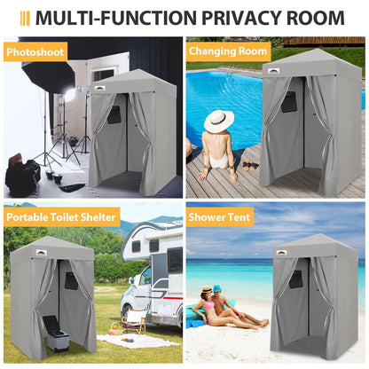 EAGLE PEAK Flex Ultra Compact 4 ft x 4 ft Pop-up Changing Room Canopy, Portable Privacy Cabana